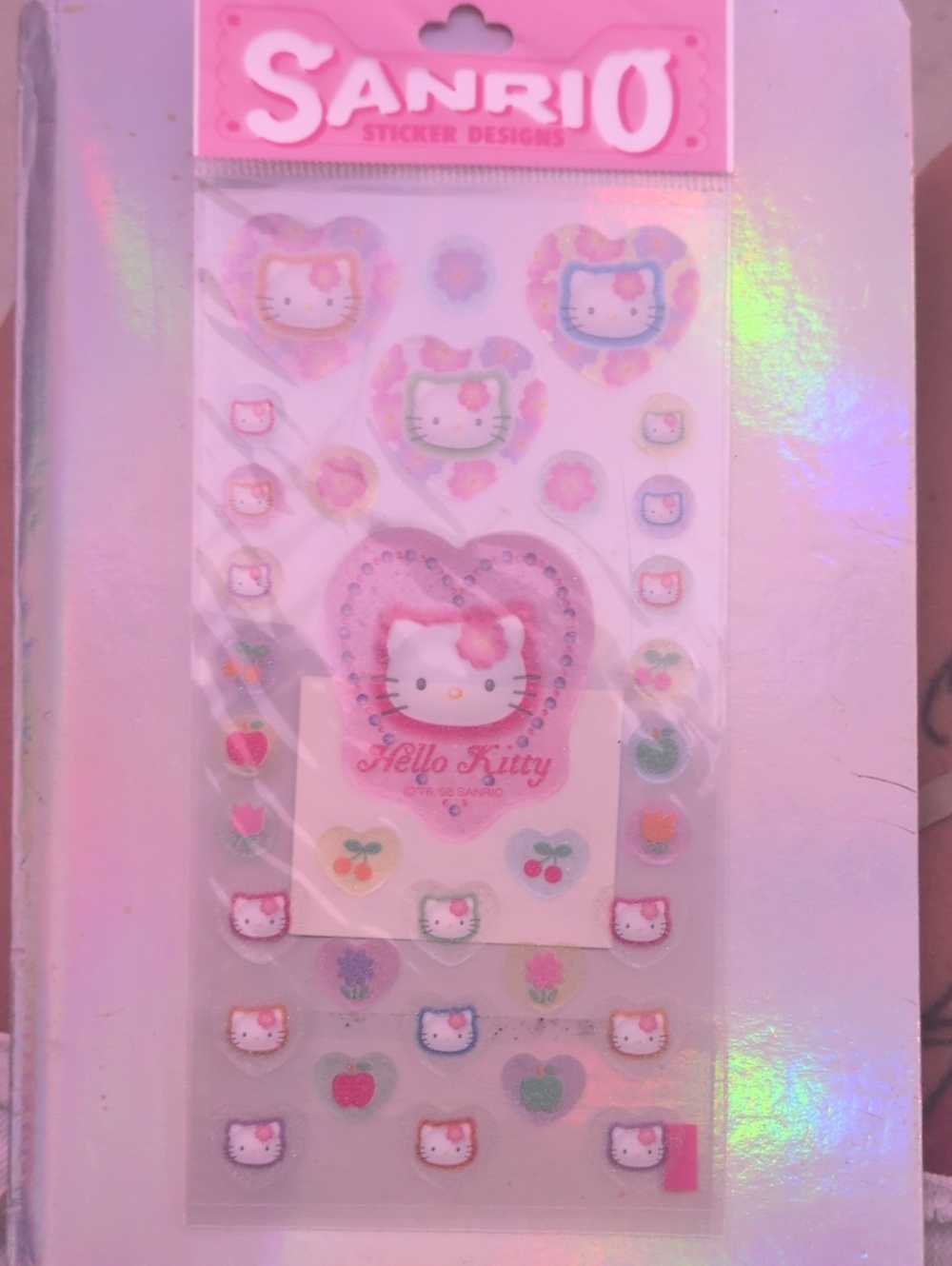 Sanrio Hello Kitty Pink and Pastel Heart Sticker Pack